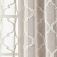 thumbnail image 3 of Lush Decor Avon Trellis Grommet Sheer Window Panels - Beige - 95 x 38, 3 of 7