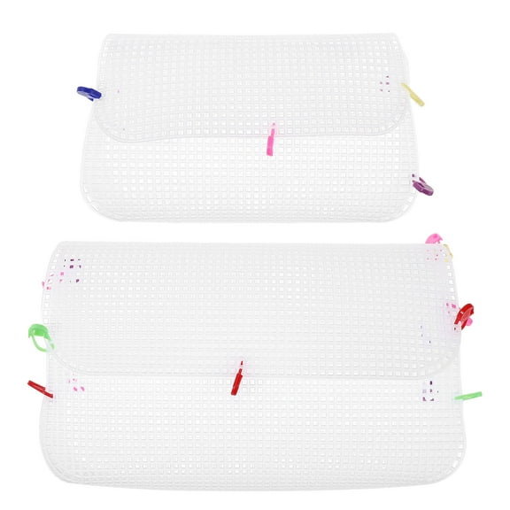 COSMOBETTY DIY Bag Plastic For Artists Plastic Mesh Craft Kit 1 Set 17.9X16.5X0.04In