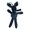 Black, variant on KUFptva Velvet Rabbit Shape Plush Doll Couple Presents Ornament Luck Doll Design Backpack Decorative Doll Embellishment