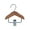 Coffee, variant on Shoreew Mini Clothes Hanger Premium Wood Baby Clothes Hanger with Non-Slip Clips Practical Pet Clothes Hook for Home