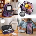 thumbnail image 5 of Jeiento Otter 17 Inch Kids Water-Resistant School Backpack Set 4-Piece Lunch Bag Pencil Case Water Bottle Holder Purple Lightweight Large Capacity Bookbag for Teenagers, 5 of 7