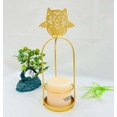 thumbnail image 5 of Metal Tea Light Candle Holder, Gold Owl Candle, Metal Home Decor, Romantic Tealight Display Tabletop Cafe Tea Light Candle Holder for Table Christmas Party Gift, 5 of 5