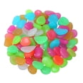 thumbnail image 2 of 200Pcs Glow In The Dark Pebbles For Outdoor Decor, Garden Lawn Yard, Aquarium, Walkway, Fish Tank, Pathway-Multicolor, 2 of 4