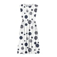 thumbnail image 5 of UPPADA Midi Boho Dresses for Women Sleeveless Beach Sundresses Crewneck Wrap Dress Casual Pleated A Line Dress Flowy Summer Tank Dress Light Blue,M, 5 of 6