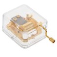 thumbnail image 4 of TAILTOSS 1Pc Mini Hand Crank Music Box Golden Acrylic Plastic for DIY Lovers and Family, 4 of 8