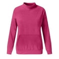 thumbnail image 4 of ABATAB Women's Sweatshirts Long Sleeve Turtleneck Casual Tunic Pullover Lightweight Cute Soft Fall Winter Sweater, 4 of 6