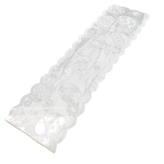 TIMIFIS Lace Flags Lace Table Easter Eggs Wedding Party Easter Decor Cotton Table Flag Tablecloths
