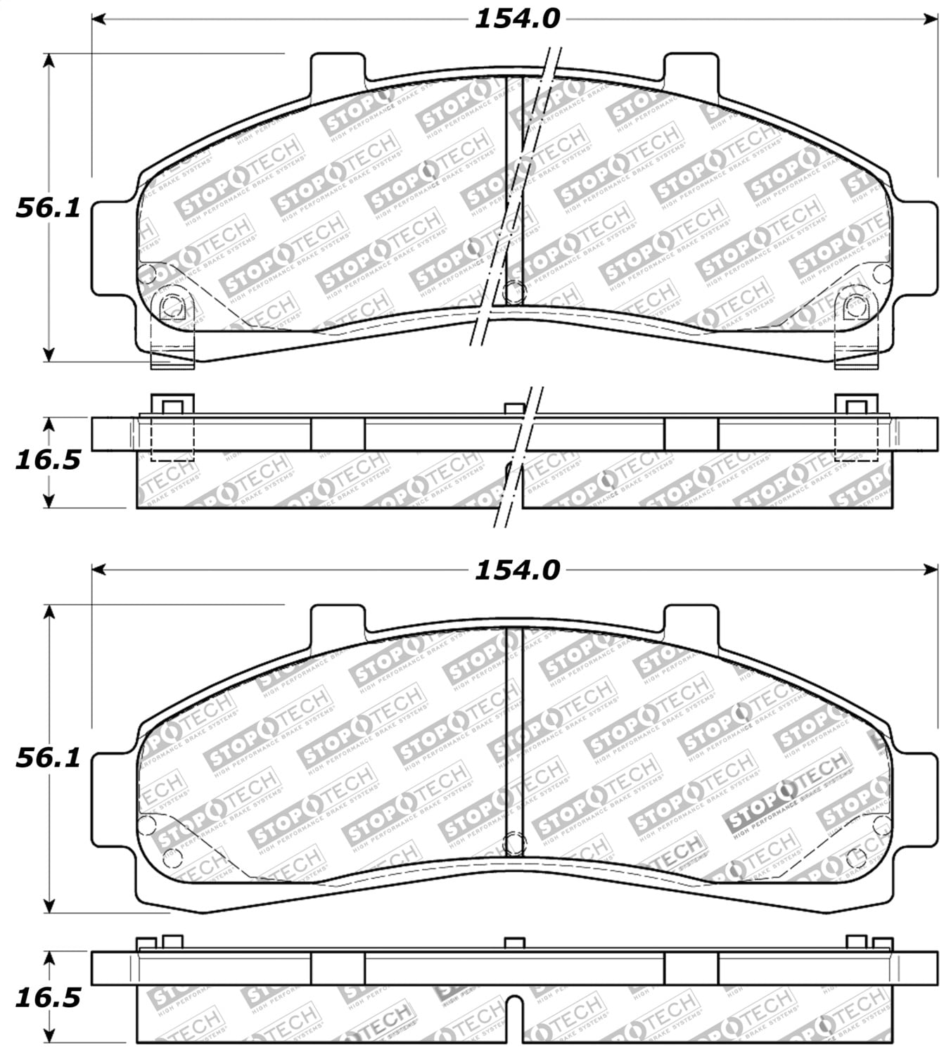 StopTech 309.06520 Street Performance Front Brake Pad StopTech 309.06520 Street Performance Front Brake Pad