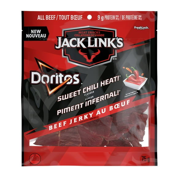 Jack Link’s Doritos Sweet Chili Heat flavoured Beef Jerky, 75g