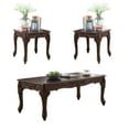 thumbnail image 4 of 3pc Coffee & End Table In Dark Cherry, Traditional Design, Ornate Detailing For Living Room Tables Style Cherry , Ornate, Resin, Rectangular Use, 4 of 5