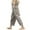 Gray, variant on Lixiuxyad Women's Linen Capri Pants, Lightweight Casual Summer Pants with Drawstring Elastic Waist Black