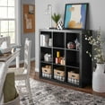 Better Homes & Gardens 9Cube Storage Organizer, Solid Black