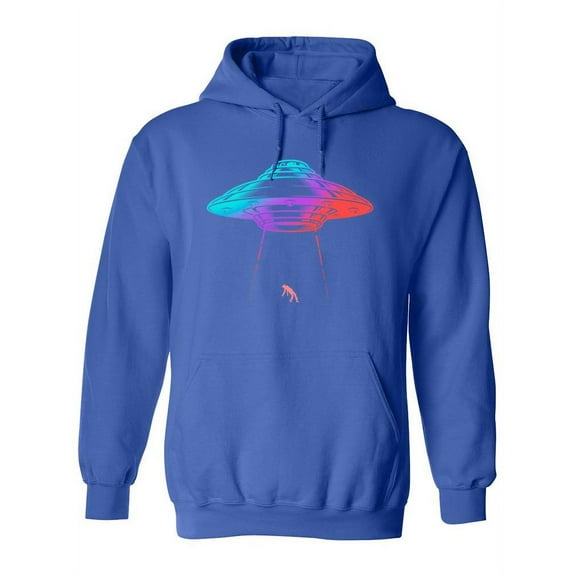 Ufo Lifting Human Hoodie Women -SPIdeals Designs, Female 4X-Large