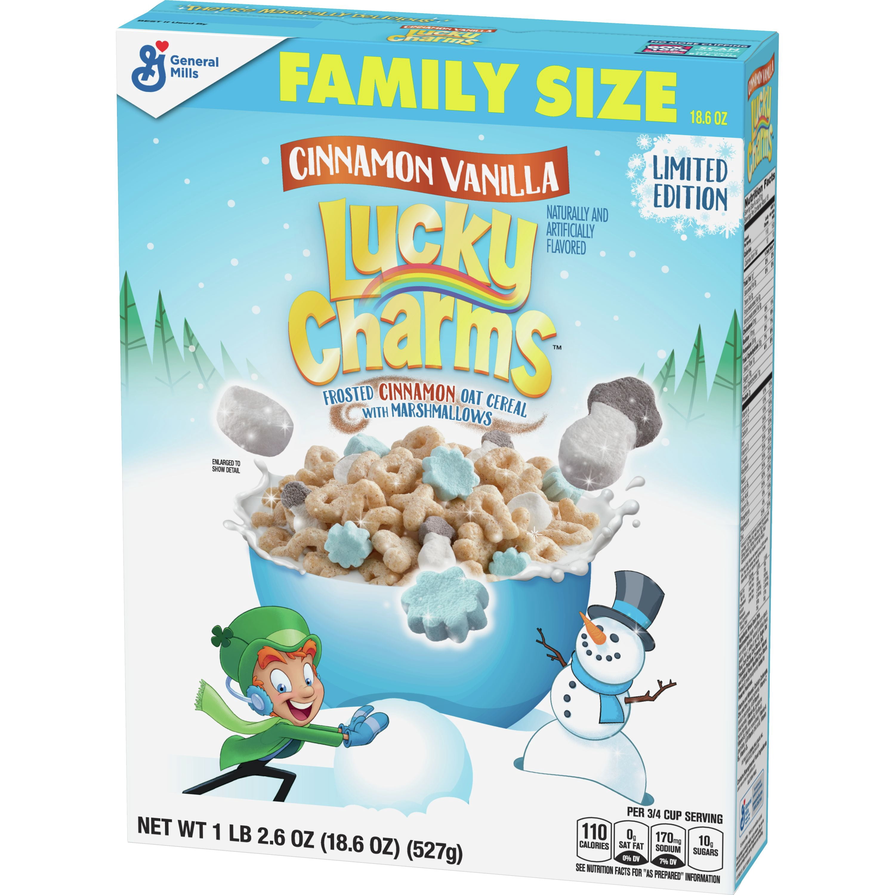 Cinnamon Vanilla Lucky Charms Cereal 18 6oz Walmart Com Walmart Com