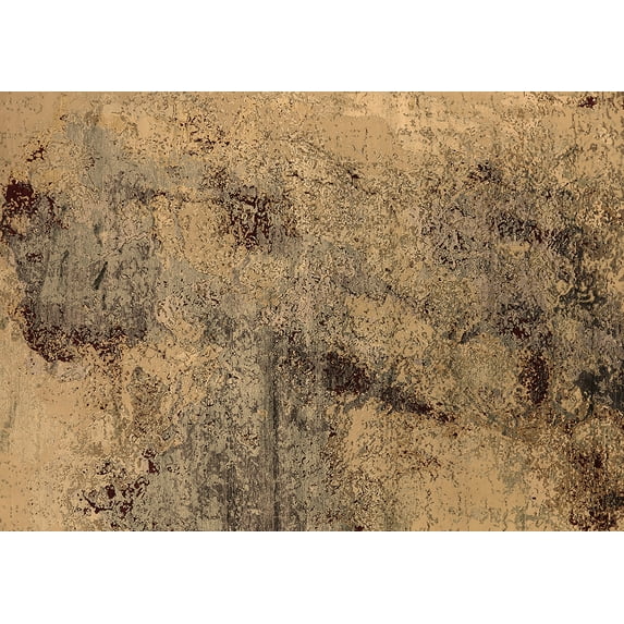 Ahgly Company Indoor Rectangle Oriental Brown Industrial Area Rugs, 2' x 3'