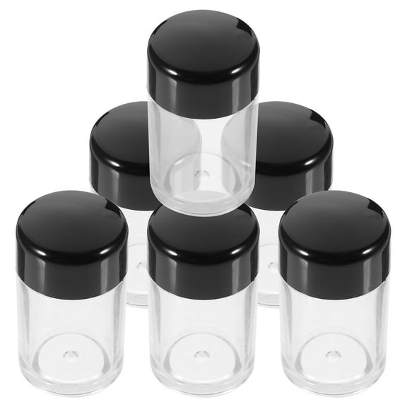 Zehuanyu  6 Pcs Loose Powder Containers Empty Bottle Cream Jar Vacuum Body Travel