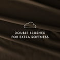 thumbnail image 4 of Noble Linens 4 Piece Solid Microfiber Bed Sheet Set, Chocolate, Full, 4 of 10