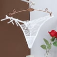 thumbnail image 2 of FhsagQ Women's Lingerie Plus Size Set Womens Lace Ribbon Bow Seductive Low Waisted Hollow out Lifting Lingerie Women's Lingerie Silk Womens Lingerie Plus Size White White S, 2 of 3