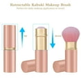 thumbnail image 2 of Retractable Kabuki Makeup Brush, Travel Face Blush Brush, Portable Powder Foundation Sunscreen Brush with Cover for Blush, Bronzer, Buffing, Highlighter Flawless Powder Cosmetics, 2 of 13
