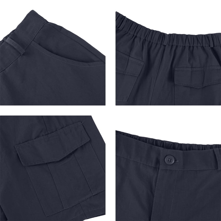 Men's Cargo Shorts Summer Straight Leg 7 Inch Inseam Shorts Casual