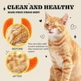 thumbnail image 3 of BITOUSHI Cat Steam Brush - Steamy Pet Brush Grooming Tool for Shedding and Cleaning - Cat Hair Brush with Water 3 in 1 Multifunctional Silicone Steamy Cat Pet Brush Dog Massager Brushes - Yellow, 3 of 8