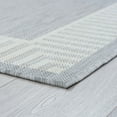 thumbnail image 5 of 8x10 Water Resistant, Large Indoor Outdoor Rugs for Patios, Front Door Entry, Entryway, Deck, Porch, Balcony | Outside Area Rug for Patio | Gray, Striped Border | Size: 7'10'' x 10'2'', 5 of 8