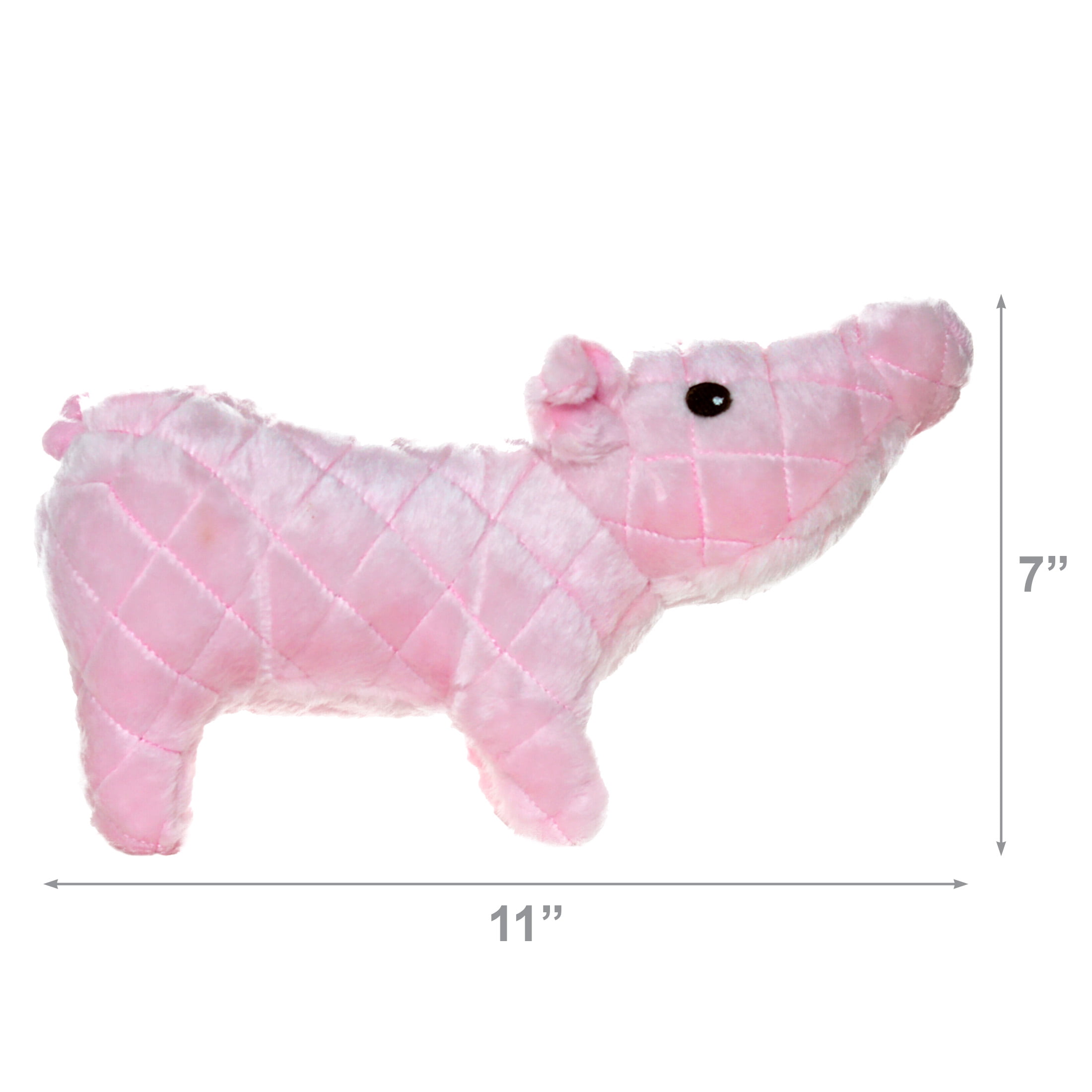 Mighty Farm Piglet Durable Plush Squeaky Dog Toy 2-Pack