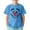Blue, variant on Toddler Girls T-Shirts Summer Clown Smiley Face Printinground Neck Short Sleeve Multicolor Tee Children Girls Comfort Style Athleisure Playtime And Outdoor T-Shirts,5 -6 Years