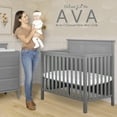 thumbnail image 3 of Dream On Me Ava 4-in-1 Convertible Mini Crib, Steel Grey, 3 of 11