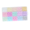 thumbnail image 1 of Cuentas de semilla de vidrio, cuentas artesanales con caja de almacenamiento, juego de cuentas sueltas coloridas para niñas, cuentas de pulsera para Estilo C, 1 of 10