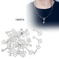 thumbnail image 6 of HOMYL Alloy Key Pendants, Bulk Vintage Key Set, Charms for Jewelry Making, Bright 100pcs, 6 of 8