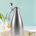 thumbnail image 4 of Stainless Steel Water Bottle Pot Insulated Kettle Thermal Bottle Household Water Container for Home Restaurant (Silver 2.0L Double-layer Insulated Pot), 4 of 9