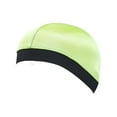 thumbnail image 2 of Silky Bonnet for Men, Wave Cap Satin Silk Hair Bonnet for Sleep, Durags Elastic Band Wave Caps, Stocking Wave Sleeping Shower Caps Silk Hair Wrap for Men Women Fluorescent Green, 2 of 5