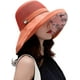 thumbnail image 1 of Sombreros para el sol de malla para mujer, protección UV UPF, plegables, ala ancha, correa para la barbilla, 1 of 5