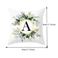 thumbnail image 3 of Alphabet Throw Pillow Covers Floral Letter Decorative Pillow Cases for Sofa,Couch,Bedroom Car Personalized Last Name Initial Cushion Covers Year-Round Farmhouse Boho Home Decor(17.72*17.72Inch), 3 of 4