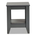 thumbnail image 2 of Baxton Studio Audra Modern and Contemporary Grey Finished Wood Living Room End Table, 2 of 5