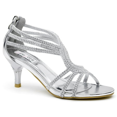 low heel silver bridal shoes