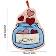thumbnail image 3 of PEIBang Valentines Hanging Hand Towels,Cute Heart Hand Tie Towels Home Decorations,Soft Absorbent Dish Towel with Hanging Loop for Bathroom Kitchen, 3 of 6