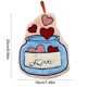 thumbnail image 3 of Toalla de mano colgante de forro polar con diseño de corales para San Valentín, con corazones, copas de vino y globos aerostáticos. Toallas de mano de poliéster., 3 of 6
