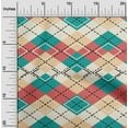 thumbnail image 2 of oneOone Polyester Spandex Dark Teal Green Fabric Check Sewing Craft Projects Fabric Prints By Yard 56 Inch Wide, 2 of 5