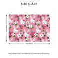 thumbnail image 4 of Placemats Set Of 4 / 6, Cartoon Cute Rabbit Flower Rose Placemats For Dining Table Indoor/Outdoors Heat Resistant Washable Placemats 18" X 12", 4 of 8