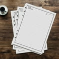 thumbnail image 2 of Recharge Doublée à Pois Réutilisable Effaçable pour Carnet Papier Intérieur Compatible Pu A5, 2 of 3