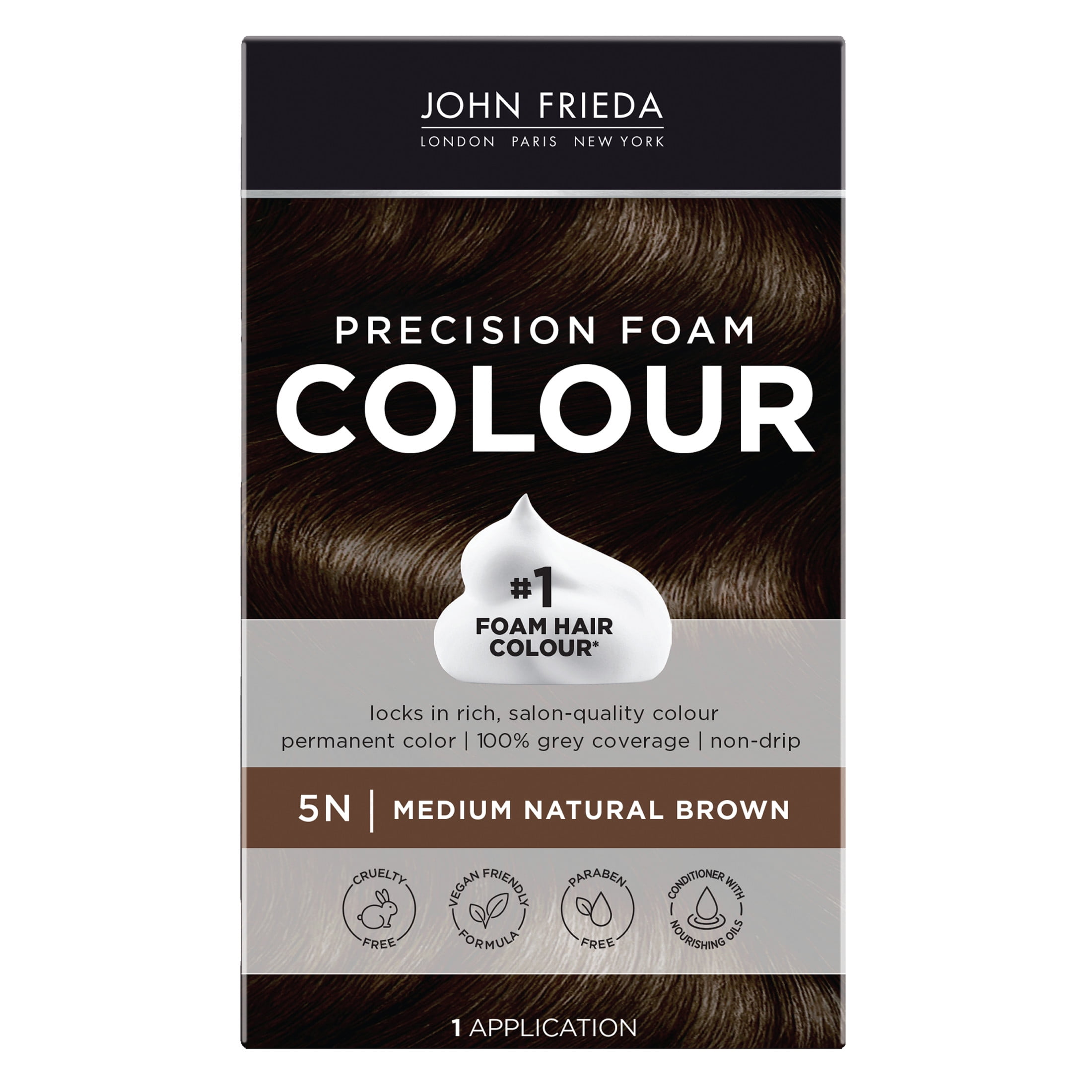 3B6S JB（ジョン・バートン）ナイロン ツイード調/ ダークブラウン John Frieda Brown Permanent Precision Hair Color Foam Kit, Deep