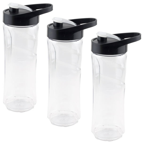 3 Pack 20 oz Sport Bottle and Drinking Lid Replacement Parts for Oster