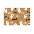 thumbnail image 1 of Liquidation! Tapis d'Entrée d'Halloween avec Décoration Festive en Noix de Coco, Blanc, 1 of 9