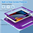 thumbnail image 3 of Funda BMOUO para iPad 10.2 para niños de 9.ª, 8.ª y 7.ª generación, a prueba de golpes, color morado, 3 of 8