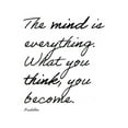 thumbnail image 2 of ArtsyQuotes 15x18 Black Ornate Wood Framed with Double Matting Museum Art Print Titled - Buddha Quote: The Mind is Everything, 2 of 4