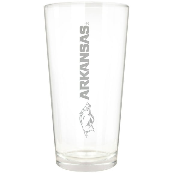 Arkansas Razorbacks Etched 16oz. Vertical Rally Cry Pint Glass
