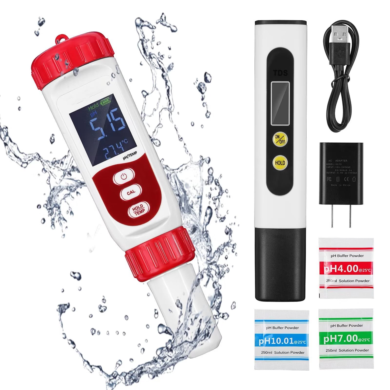 PH Meter Digital 0.01 High Accuracy for Drinking Water Pool Lab
