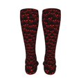 thumbnail image 6 of Rateoe Red Skulls 4 print Women's Men's Novelty 20in Crew Socks Cotton Socks Knee High Socks for Walking,Running,Nurses,Pregnancy-One Size, 6 of 8